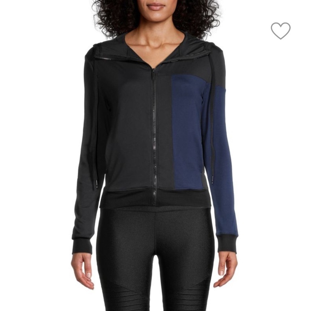 ALALA Mesa Zip-Front Colorblock Active Bomber Jacket. Size X-Small